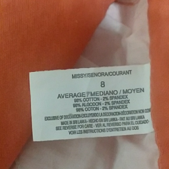 Gloria Vanderbilt orange jeans - Picture 3 of 3